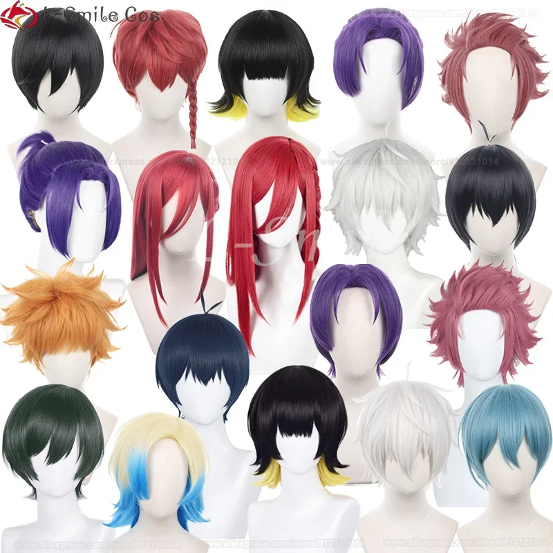 Anime Bachira Meguru Hyoma Chigiri Naji Seishirou Isagi Yoichi Rin Itoshi Sae Itoshi Mikage Reo Hiori Yo Cosplay Wig