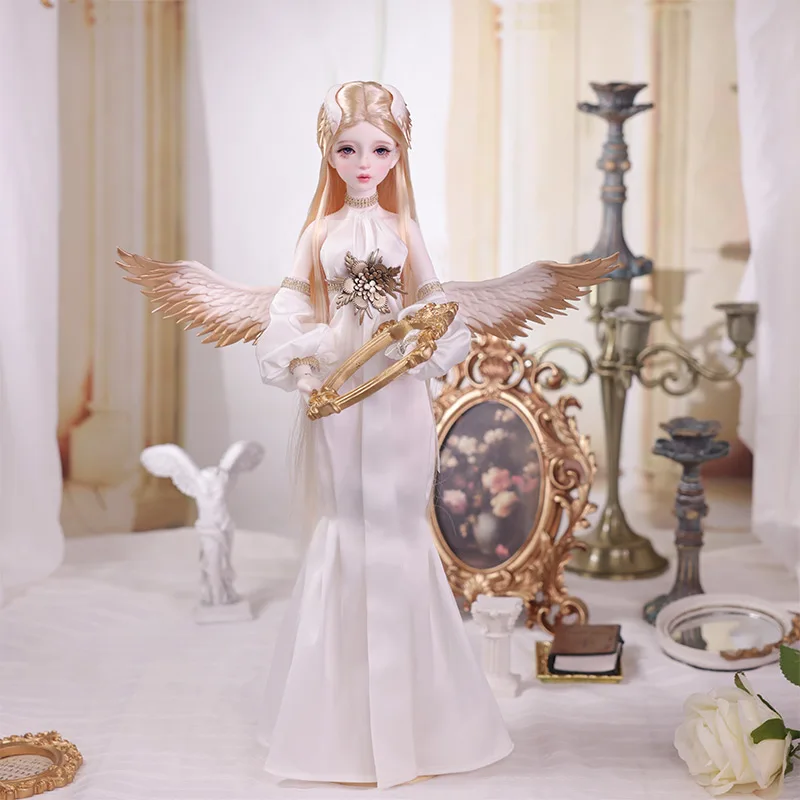 판타지 엔젤 1/4 우리엘 풀세트 A BJD 인형 마법의 날개 수지 장난감