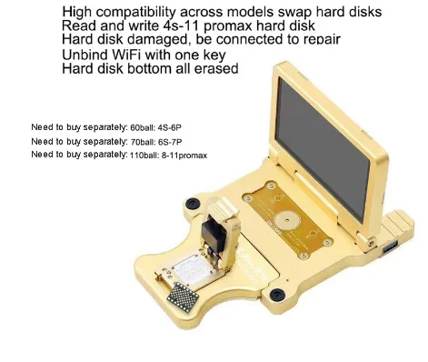 WL PRO8000 PROGRAMMER FOR battery test light sensor restore nand read and write for Iphone 4 5 5s 6 6s 7 8 PLUS X 11 PROMAX