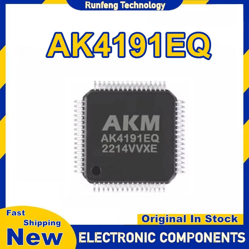 2PCS AK4191EQ AK4191 QFP-64 Audio chip New Original in stock