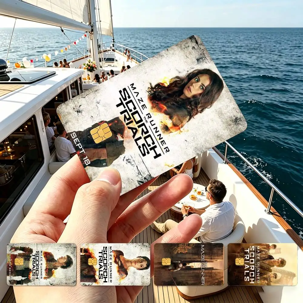 The Maze Runner Photo Credit Card HD Stickers Game Card Decal Small Chip Waterproof Sticker Gift
