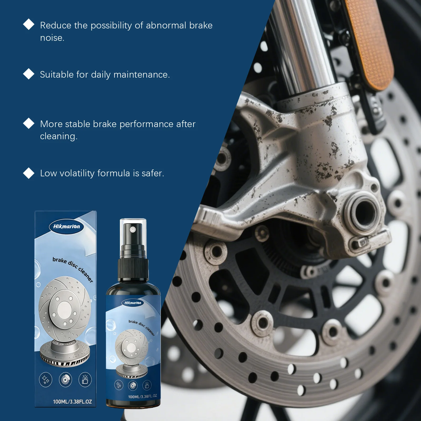 Brake Cleaner Spray Heavy Duty Degreaser Brake Dust Remover High Performance Auto Maintenance Wheel Rim Cleaning 100ml Car Wash view 6