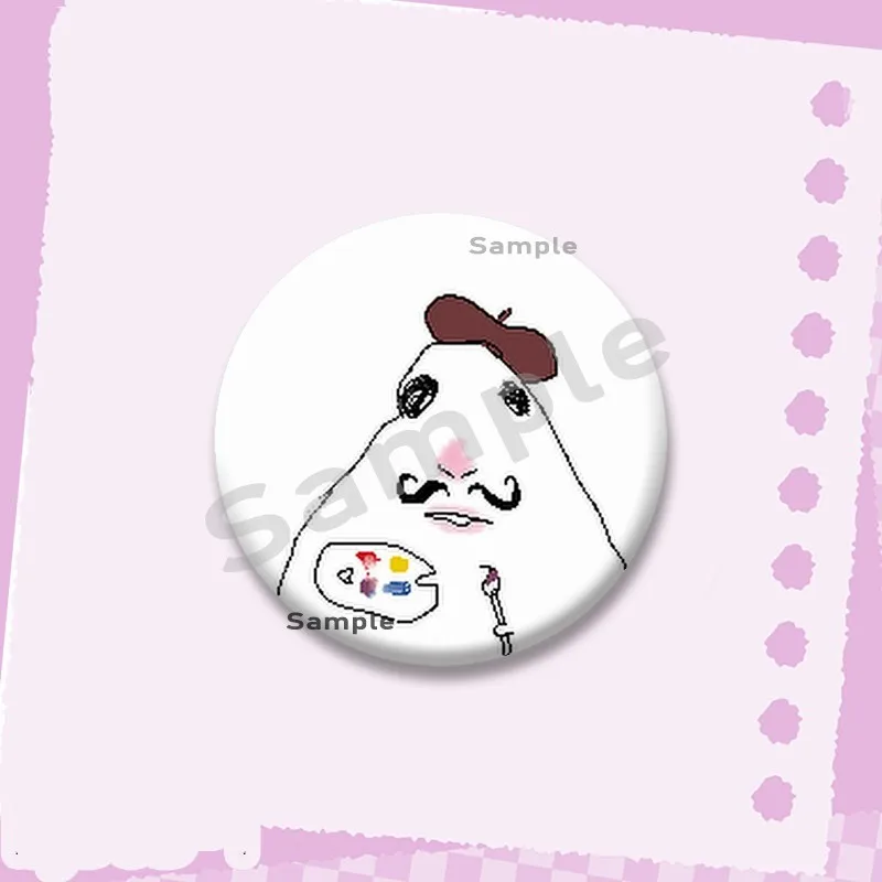 Kreative Lustige Hamster-Meme Emaille-Pins Niedliche Cartoon-Tier-Abzeichen Handgefertigte Runde Broschen für Kleidung Rucksack Accessoires Geschenke – Detail 3