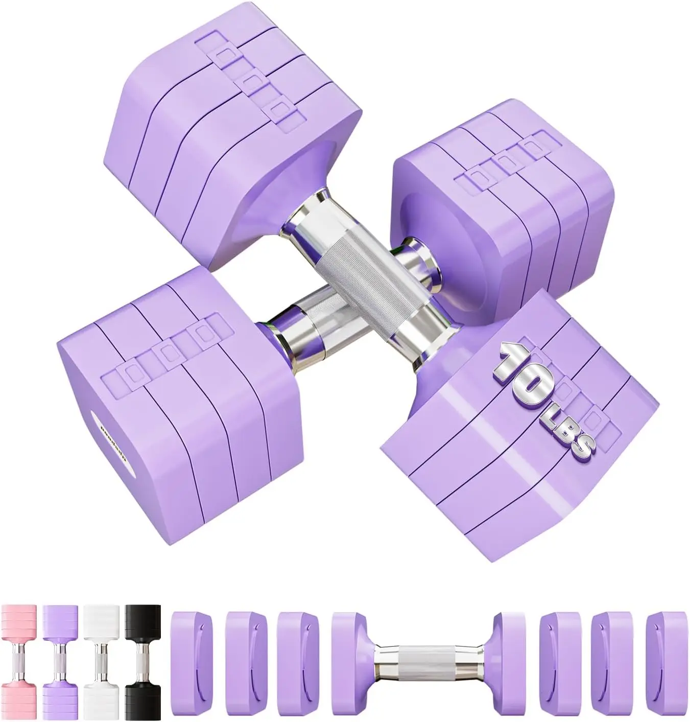 

Регулируемый набор гантелей 15-50 фунтов, свободные веса для домашнего спортзала, силовых тренировок, для мужчин и женщин