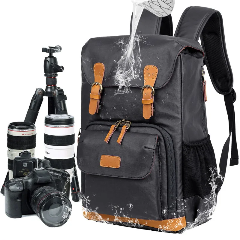 Waterproof Camera Backpack Multi-function Wear-resistant Seven Color Cotton Twill SLR Digital Bag Travel Camera Backpack