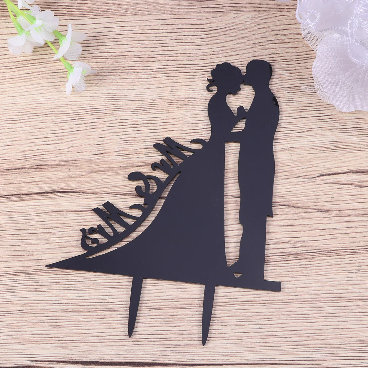 

Groom Black 16.5*12.3Cm Toppeer Wedding Birthday Anniversary Party Anniversary Cake Topper Decor Cake Topper