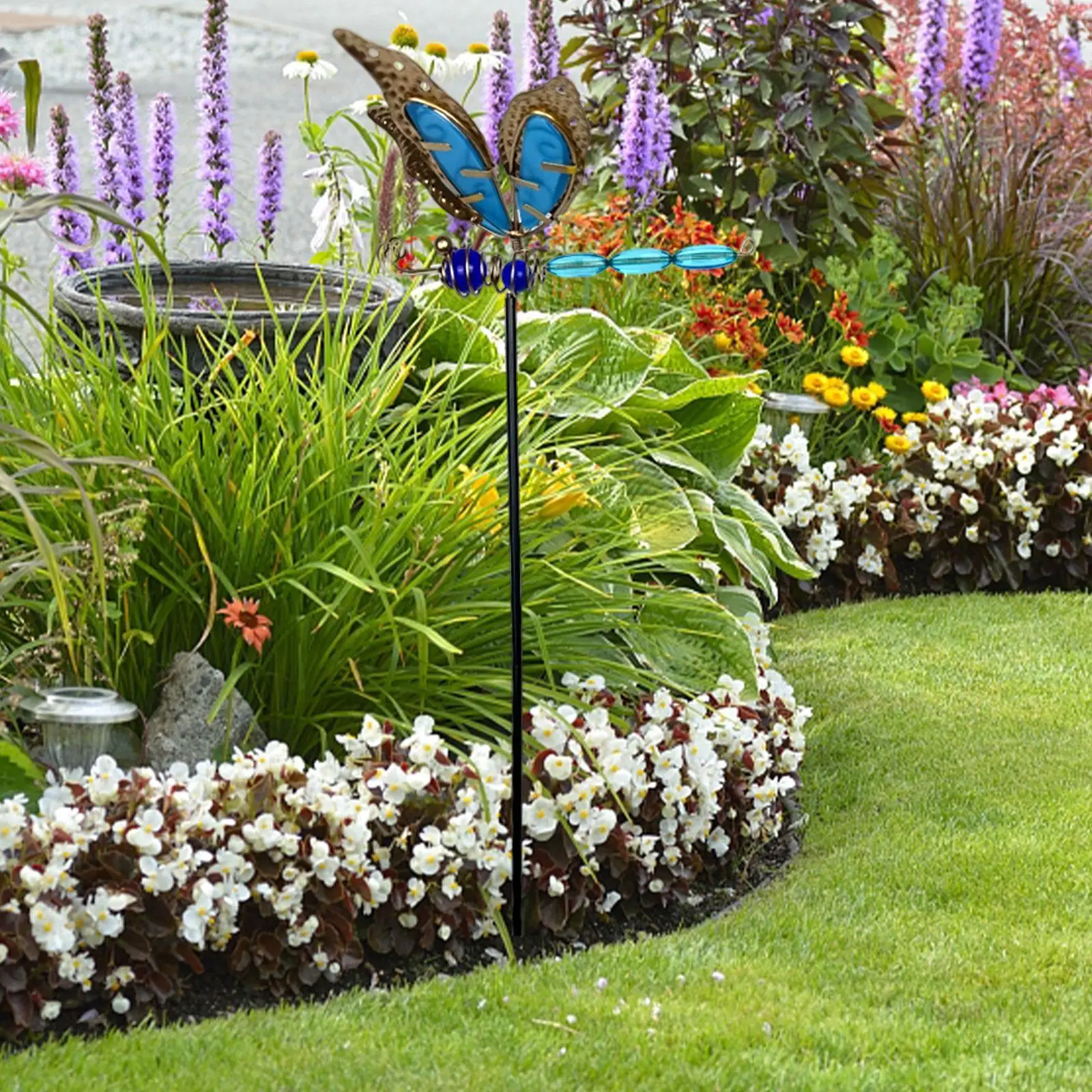 

Dragonfly Garden Stake Decorative Garden Decor for Walkway Pathway Flowerpot