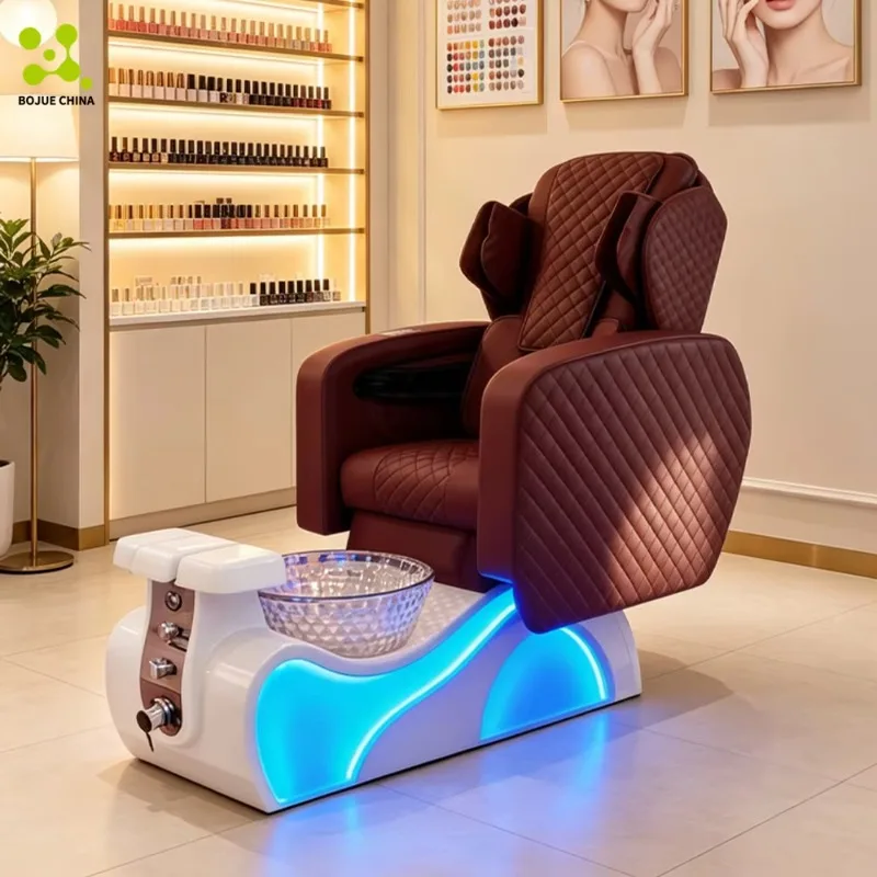 Modern Best Luxury Lounge Professional Manicure Massage Foot Spa Pedicure Chair for Nail Salon Pedicure Chairs No Plumbing 4D