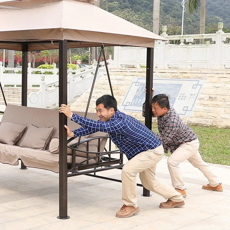 #JMulti Function Garden Swing Seat Patio Swing Bed Canopy Outdoor Furniture Set view 6