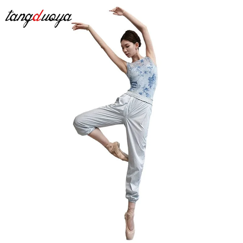 Dames Volwassen Ballet Danskostuum Jumpsuit Gymnastiek Oefenpak Ballet Basistrainingspak Gymnastiek Turnpakje