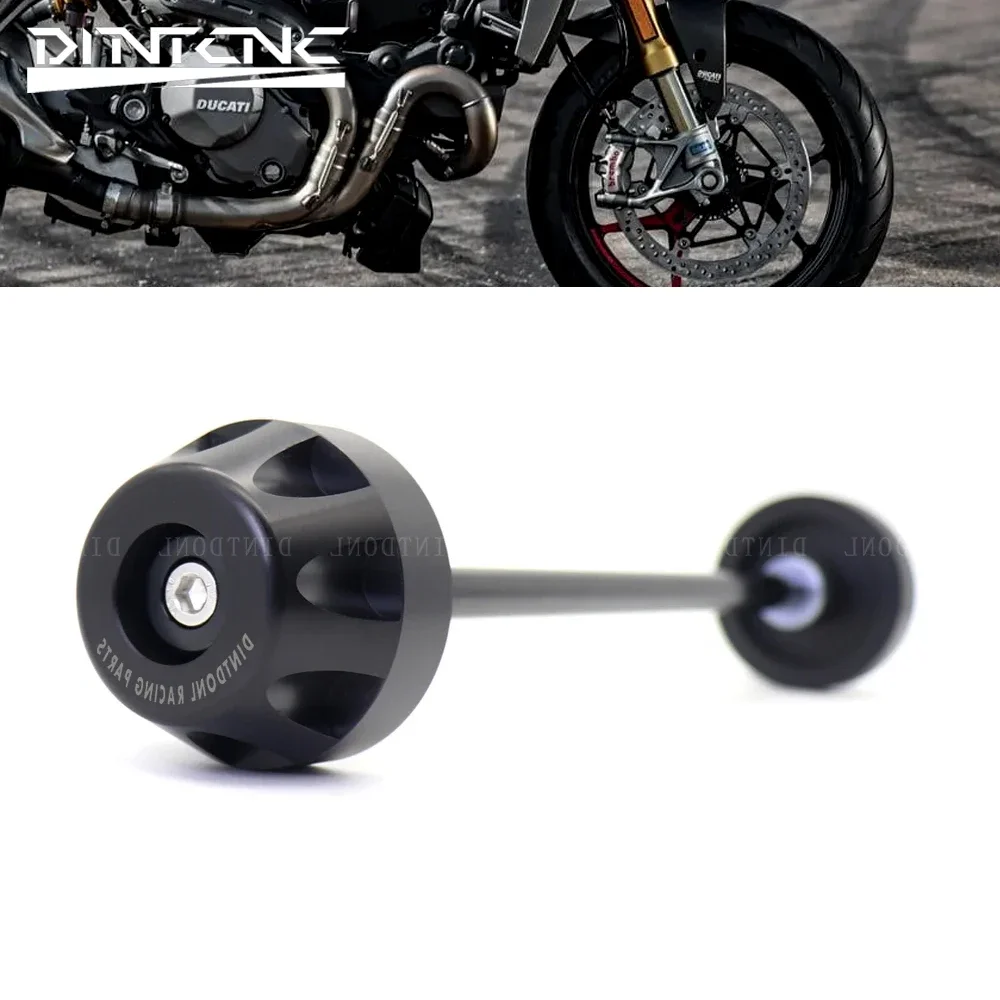 POM Accessories For DUCATI MONSTER 1200 1200R 1200S Front Wheel Fork Axle Crash Slider Protector MONSTER1200 S R 2019 2021 2020