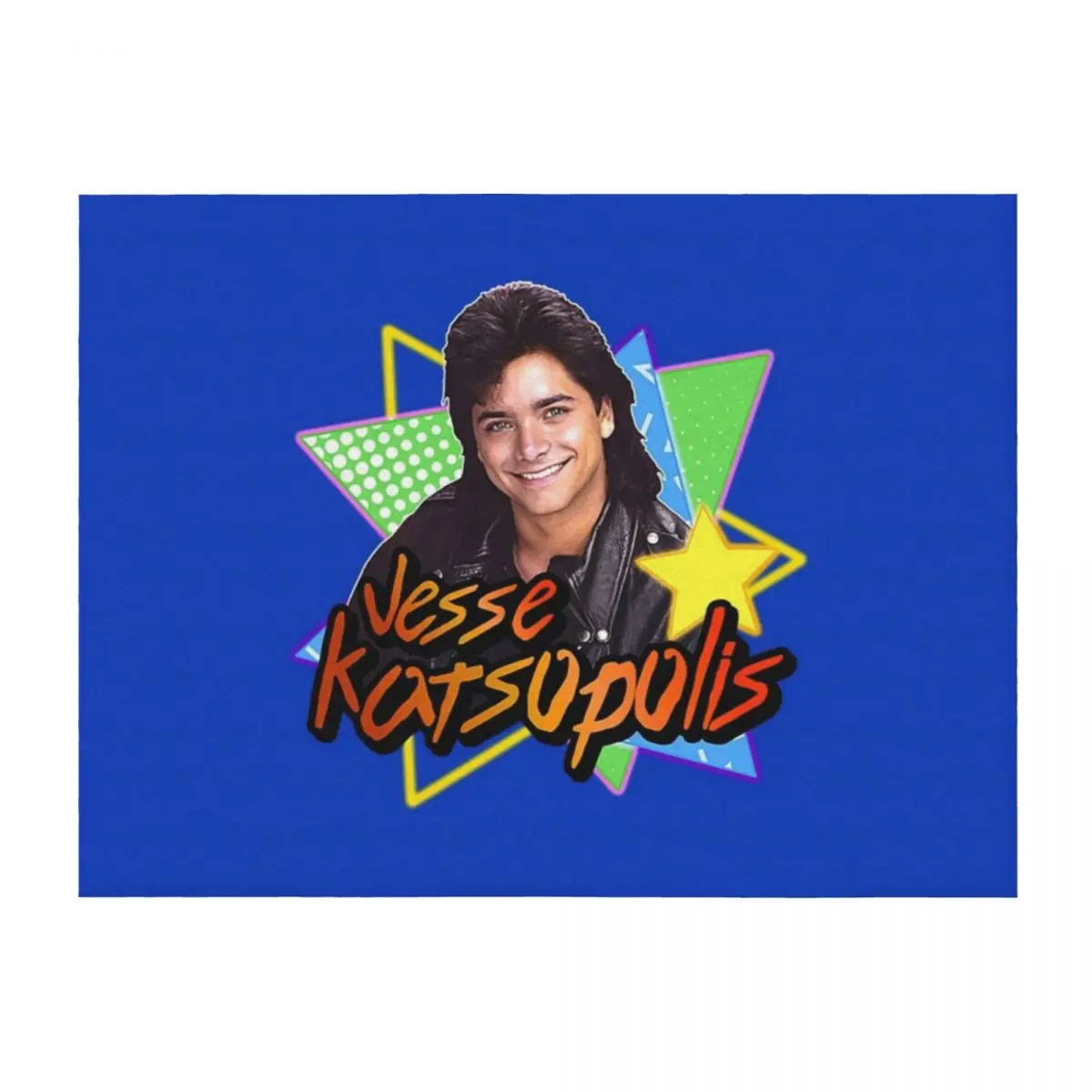 

Uncle Jesse Katsopolis Full House 90s Tribute Throw Blanket Decorative Beds Beautifuls Flannel Fabric Thin Blankets