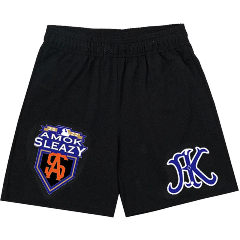 

New Arrives Luxury Men's Shorts AM Leazy Letter Pattern Beach Pants Mens Trainning Shorts Wear Quick-drying Sports Shorts