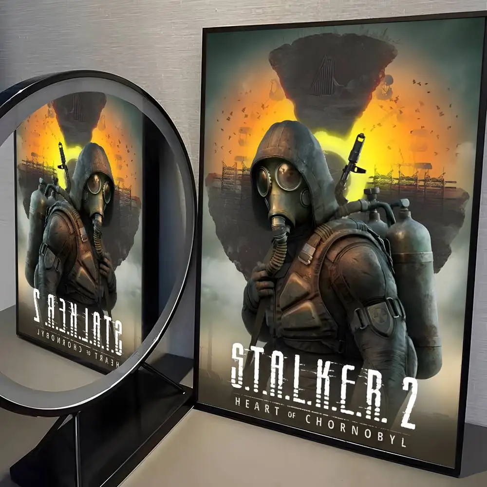 ملصق STALKER 2 Heart of C-Chornoby عالي الدقة لديكور المنزل، جدار لاصق مقاوم للماء، غرفة المعيشة المنزلية، ديكور جمالي #6