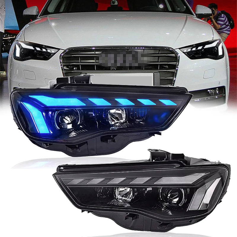 

Car Lights for Audi A3 8V Sedan Sportback 2013-2016 S3 LED Auto Headlight Assembly Upgrade RS5 Style Bifocal Lens Accessories