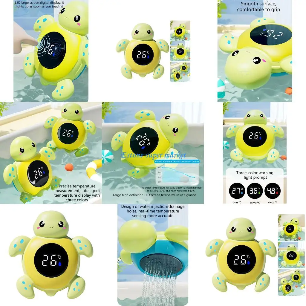 

090B светодиодный цифровой термограф для детской ванночки для животных, безопасный инструмент для определения температуры воды