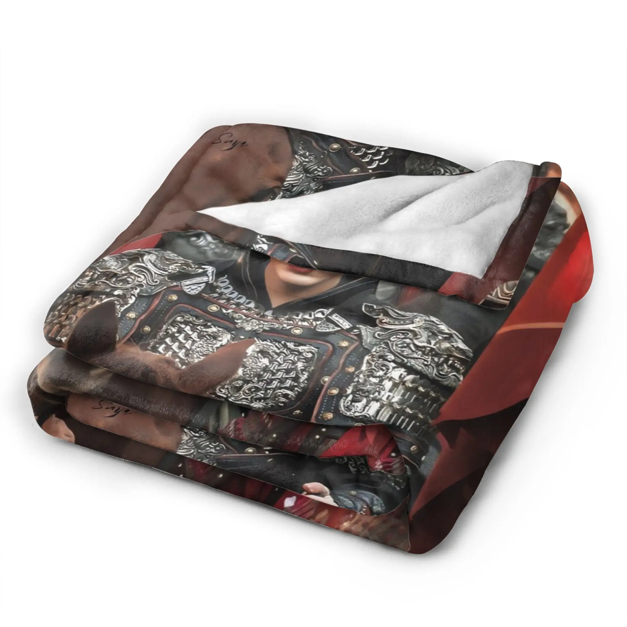 Super Warm Blanket Girls Boys Decorative Zhang Linghe Ancient Knight Royal Hero Throw Blanket  Flannel Bedspread For Sofa Bed