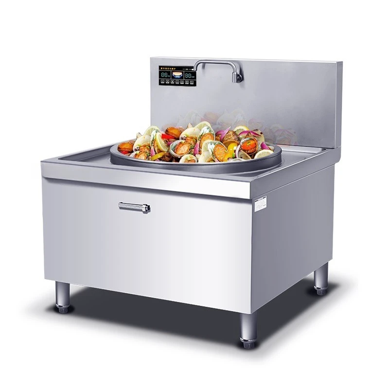 

Commercial induction cooker, concave 15KW high-power electromagnetic cooker, canteen kitchen equipment, hotel large pot stove