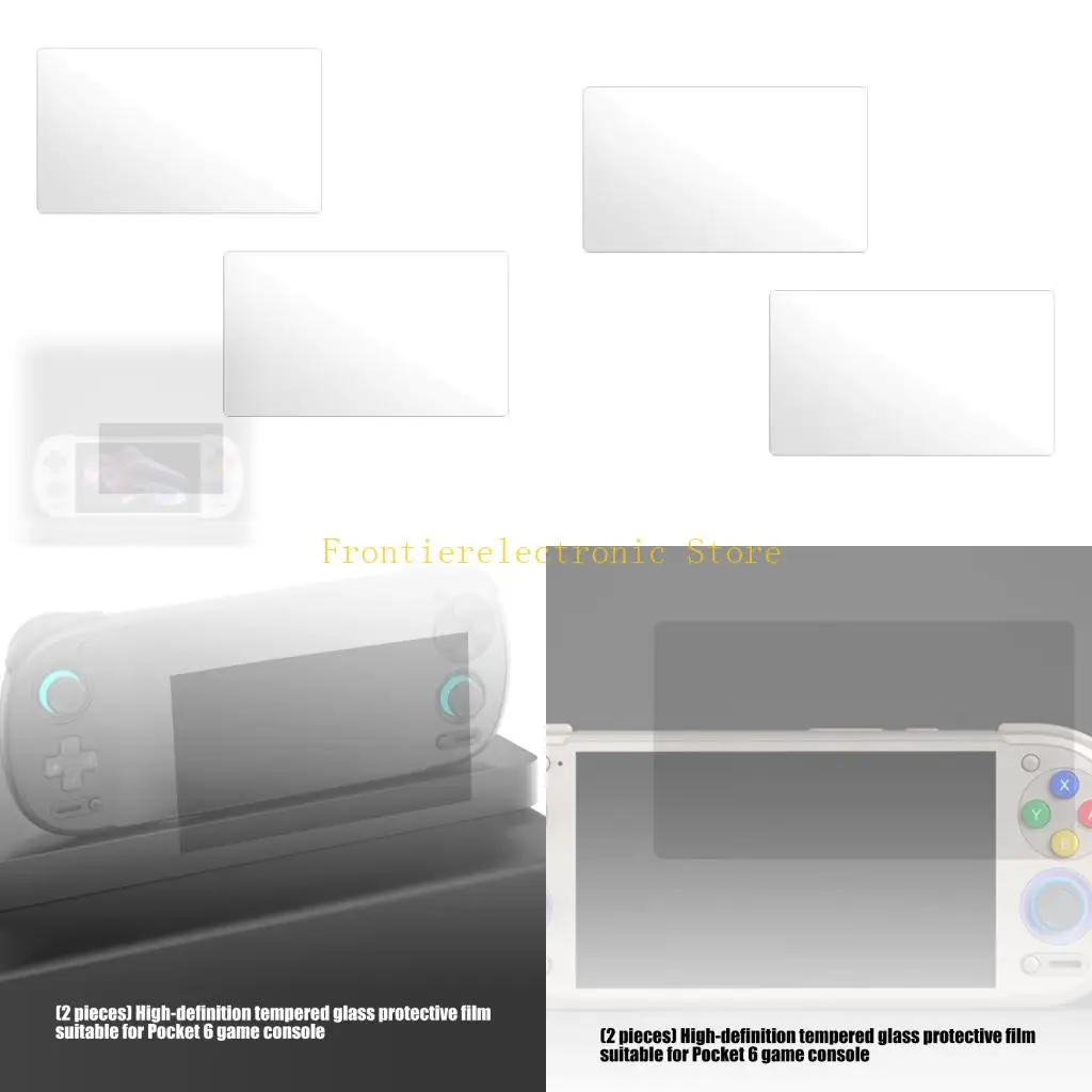 G8DB 2pcs Tempered Film Console Screen Protector Scratchproof for  6 Full Screen Protective Film Shatterproof
