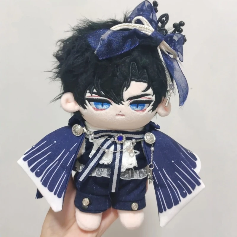

20cm Doll Clothes Outfit Butterfly Prince European Crown Blue cloak Shirt Pants Cloak Suit Plushies Doll Photography Accessories