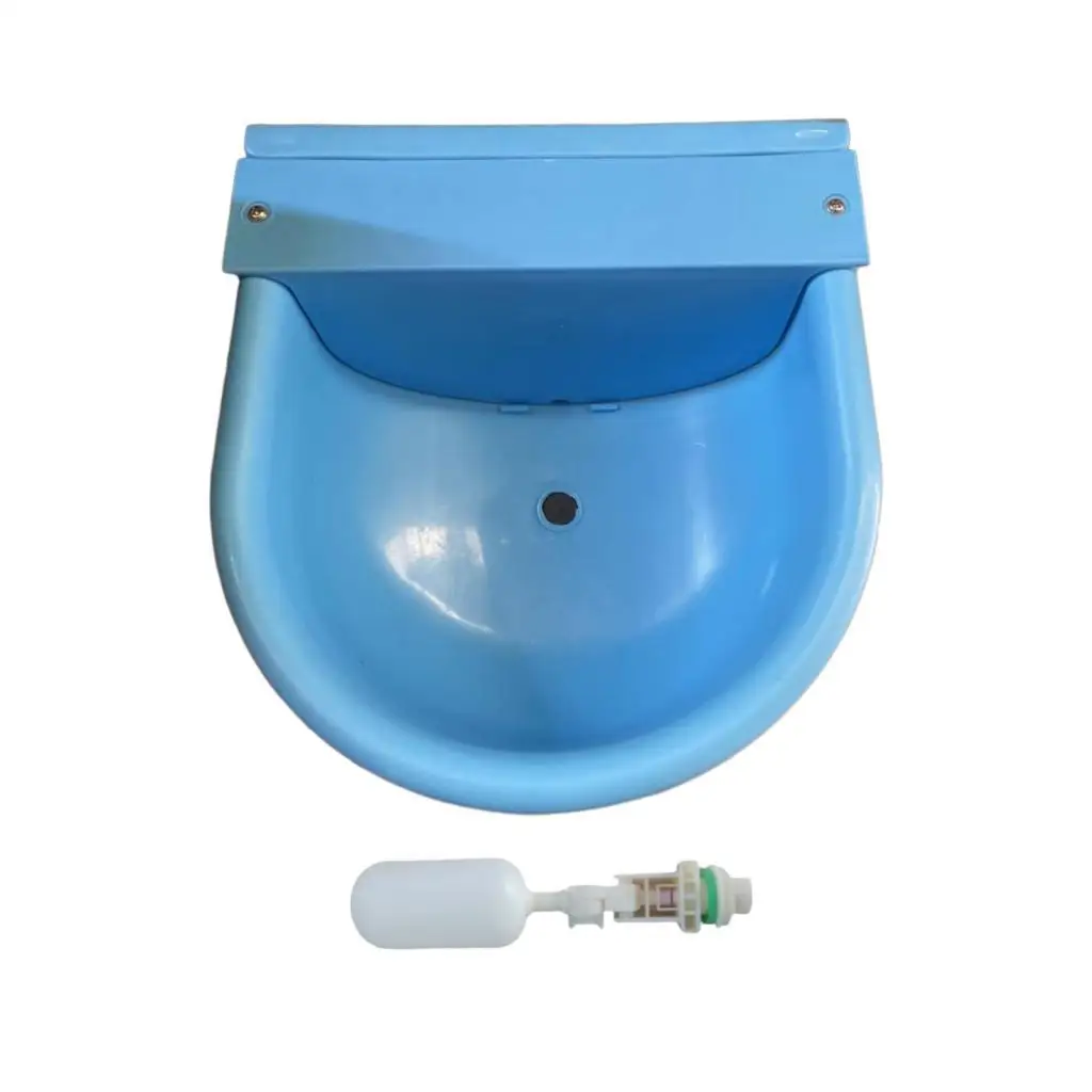

Animal Drinking Water Bowl with Automatic Float Valve Large Capacity Farm Trough Feeder for Livestock Dogs