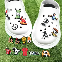 Soccer Football Sport Shoe Charms for Clogs Sandals Decoration Shoe Accessories Charms for Boys Gifts