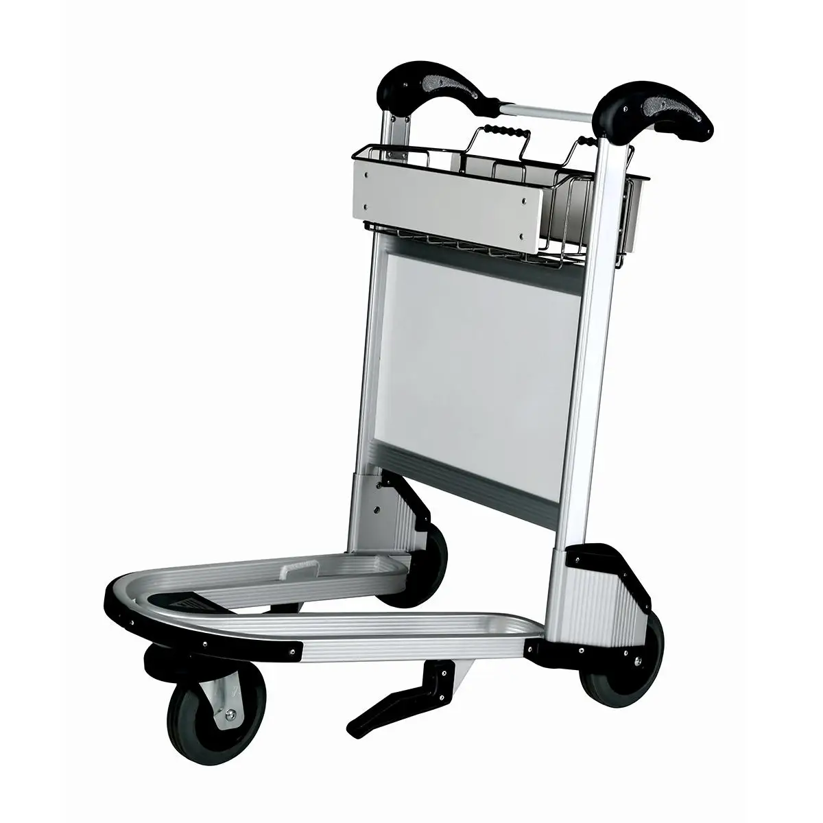 Three Wheels Airport Hand Brake Baggage Trolley Airport Luggage Trolley Carts Airport Trolley