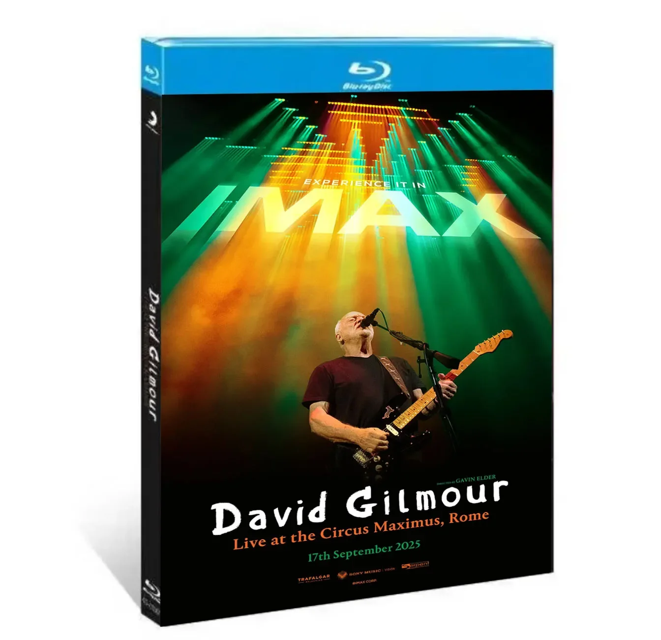 David Gilmour en Vivo en el Circus Maximus, Roma (2025) Disco Blu-ray de 2 Discos Alta Definición BD
