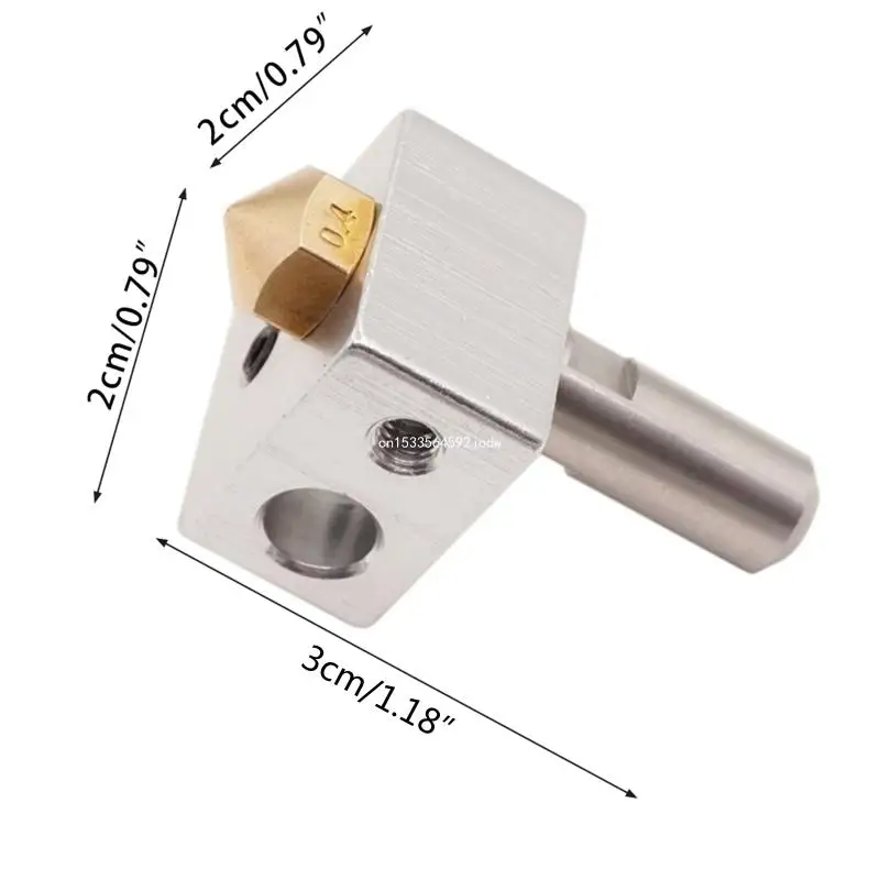 3D Drucker Hotend Düse Throat Wärme Block MK10 Hotend Gewinde Aluminium Legierung Dropship