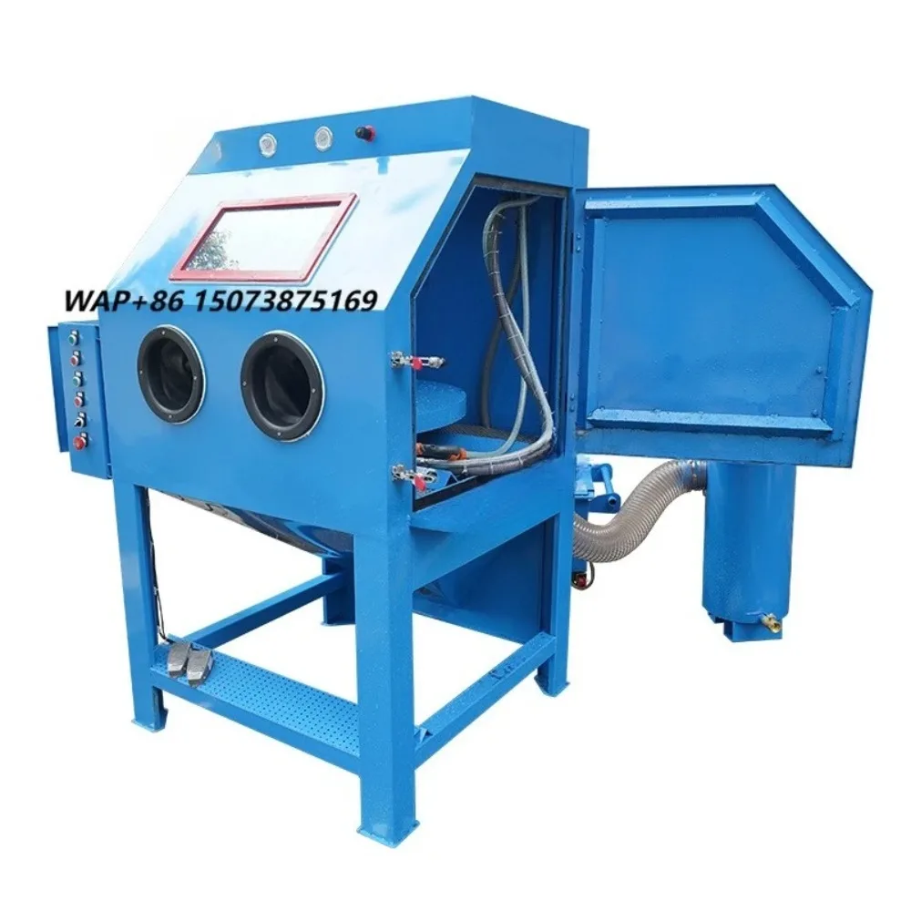 Stainless Steel Wet Sand Blasting Cabinet Surface Cleaning Vapour Blaster Machine