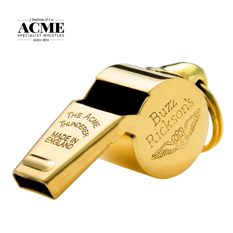 ACEM Genuine British Original Import Brass Flight Whistle Buzz Rickson\'s World War II Reenactment Of The Air Force Whistle