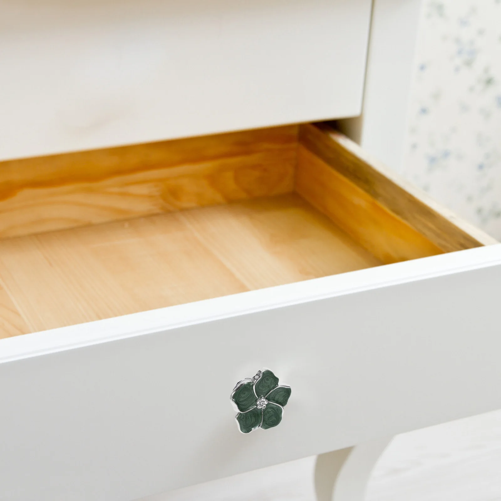 Gałka do szafki w kształcie kwiatka ze stopu cynku, dekoracyjny mały uchwyt do szuflady, do szafy w sypialni, komody, szafki, uchwyt do mebli