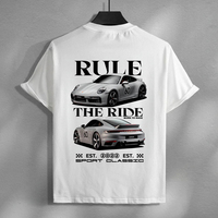 Hot New Car T-shirt Design For Summer 2025 - Porsche 911 Sport Classic Loose Cotton Crewneck Casual T-shirt For Men And Women