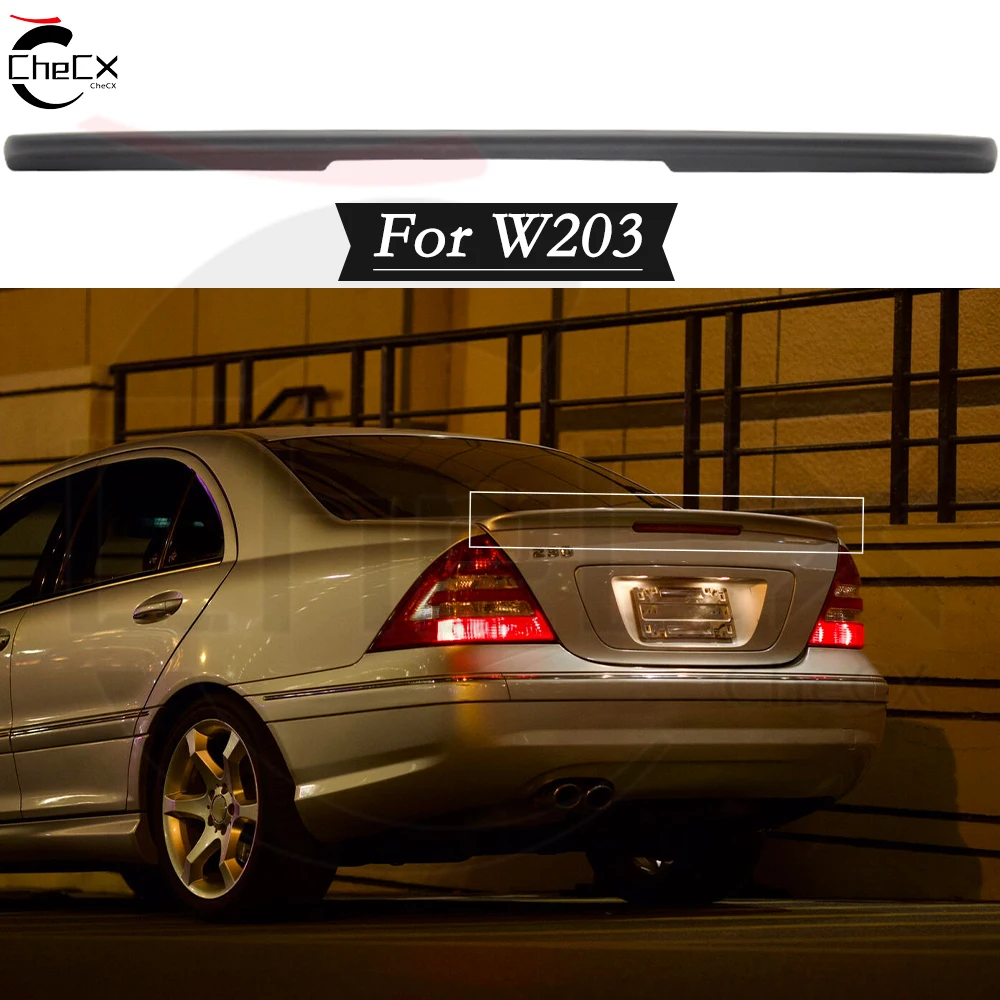 

Real Carbon Fiber/FRP Rear Wing Lip Spoiler For Mercedes-Benz C-class W203 C180 C200 C260 C320 2001 2002 2003 2004 2005 2006