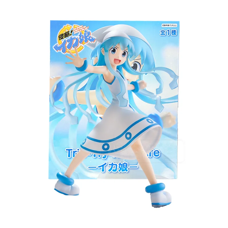 

In Stock Original FURYU Shinryaku! Ika Musume Trio Try IT PVC 21cm Anime Character Model Collection Desktop Decoration Toy Gifts
