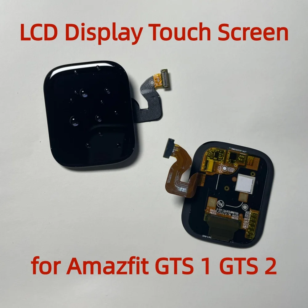 AMOLED LCD Touch Screen Display for Amazfit GTS 1 GTS 2 LCD Screen with Frame Digitizer Full Assembly Watch Replace Spare Part