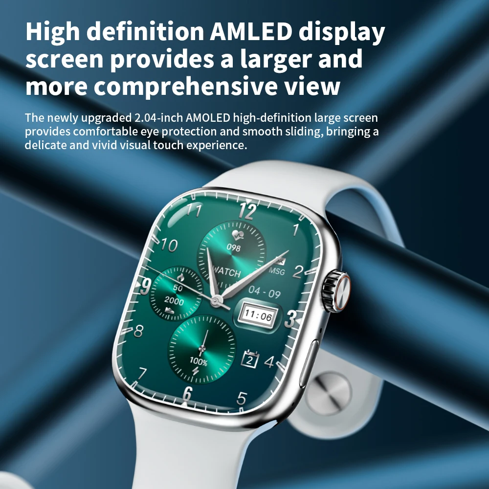 ساعة ذكية S10 Pro Appl للرجال مع 2.29 بوصة Amoled 190 °   كاميرا دوارة GPS WIFI Google Play App Store 5G فتحة بطاقة Sim