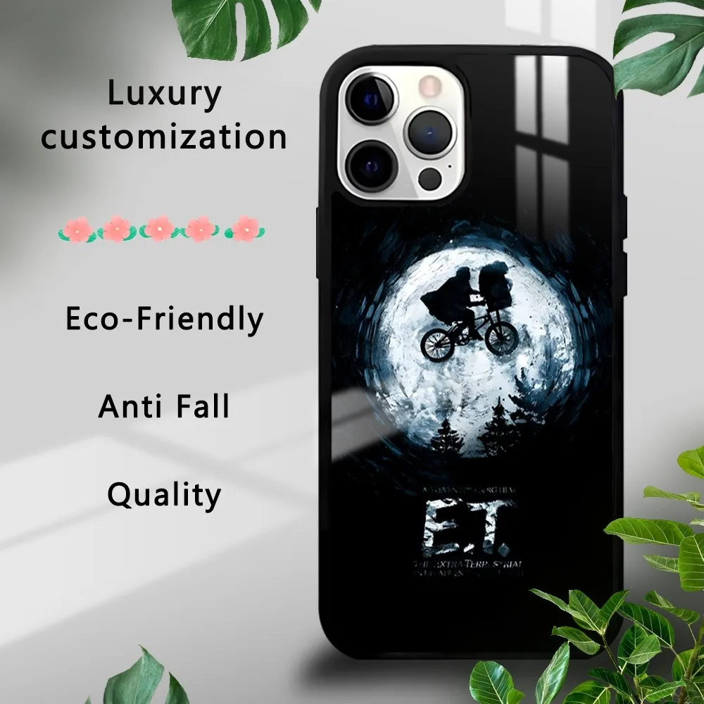 Movie E-T The E-Extra-TerrestrialS Phone Case For iPhone 16 15 14 13 12 11 Pro Xs Max Mini Plus Celulares Hard Funda