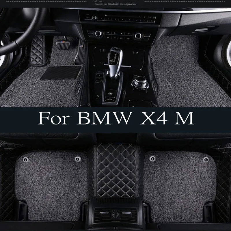 

TPE Car Floor Mats For BMW X4 M Sport G02 trunk mat 2019~2023 M40i M40d Waterproof Universal Leather Foot Pads Carpet Cushion