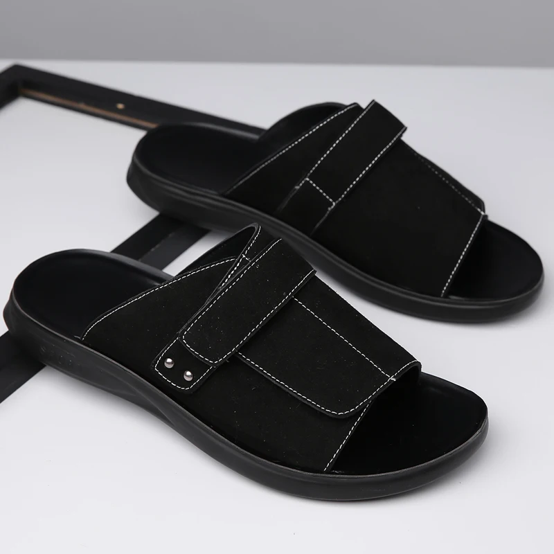 Cross-border E-commerce New Summer Slippers Fashion Versatile Lightweight Youth Men Driving Dual-use Large-1102
