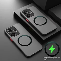 Luxury Matte Magnetic Case For Xiaomi 15T 14T 17 15 Poco F6 M6 f8 f7 ultra Pro Redmi NOTE 14 Pro Plus Wireless Armor Cover
