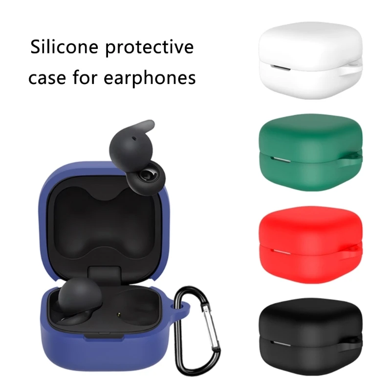 Headphone Shockproof Housing Silicone Cover for S-ony Link Buds Open Guard Washable Protective Shell Nonslip Impact Resistant