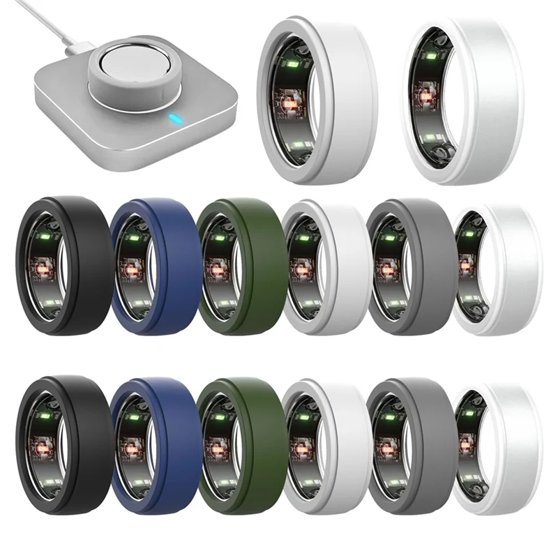 Custodia con anello in silicone ingegnoso per Oura Ring Gen 3 Per Oura Ring Gen 3 Custodia con anello in silicone antigraffio per donna uomo