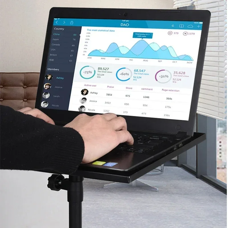 Notebook Tripod Aluminium Support Adjustable Laptop Stands Foldable for 12 13 15 Inch Macbook Portable Video Projector Mounts