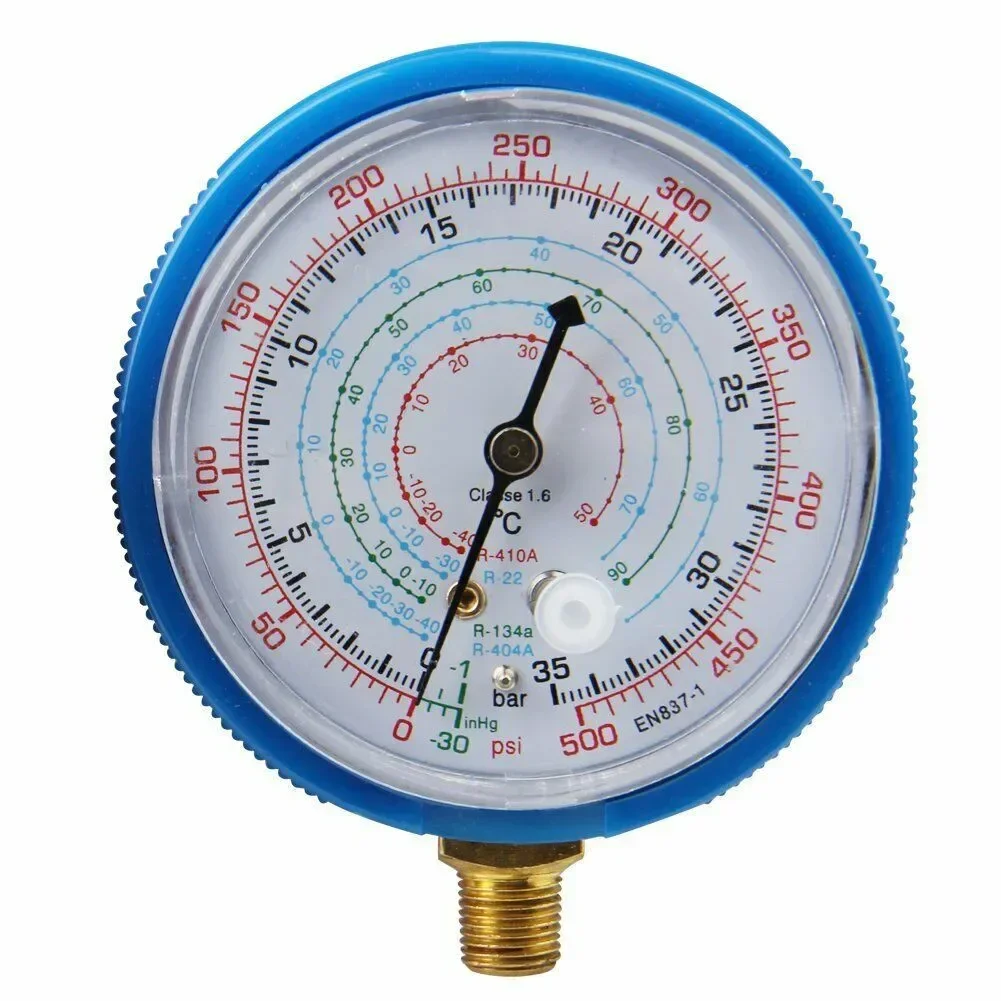 2PCS Low High Pressure Gauge R22 R404A R134A R410A Air Conditioner Refrigerant Low High Pressure Gauge HVAC Gauges HVAC Tools