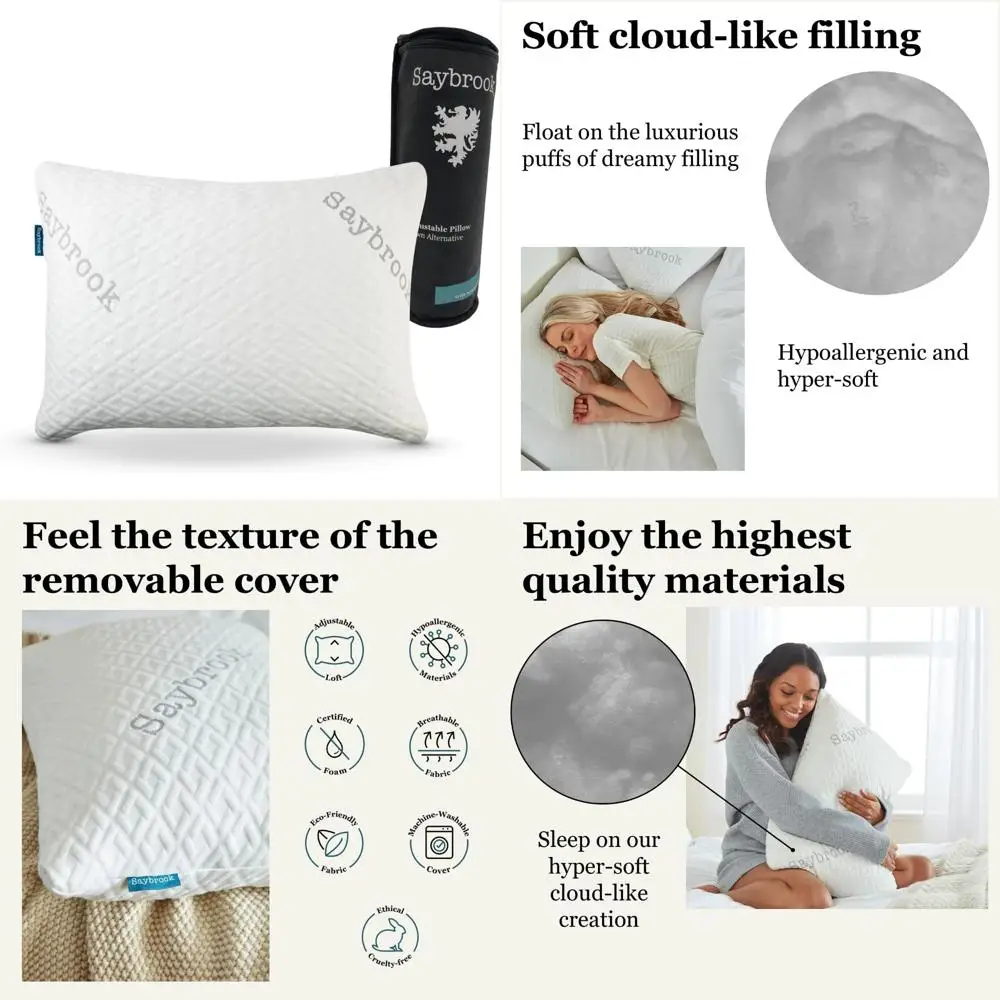 

King Size Saybrook Pillow - Hypoallergenic Down Alternative