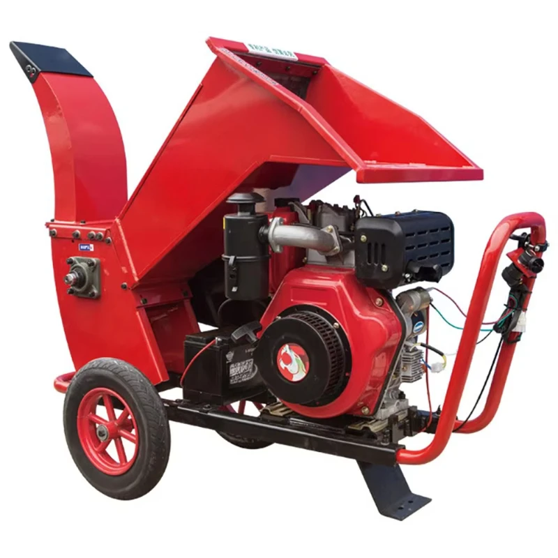 15Hp gasoline wood chipper diesel wood shredder 10cm to 15cm branch