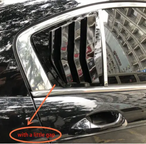 غطاء كوة ربع النافذة الخلفية باللون الأسود اللامع لهوندا أكورد 2008-2013