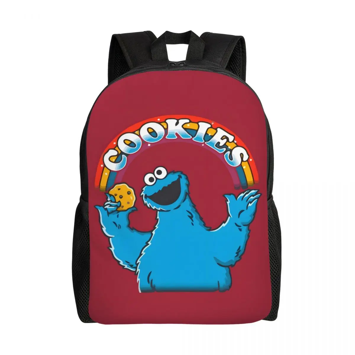 

Custom Cookie Baking Cookies Baker Candy Travel Backpack Men Women School Laptop Bookbag Monster College Student Daypack Bags