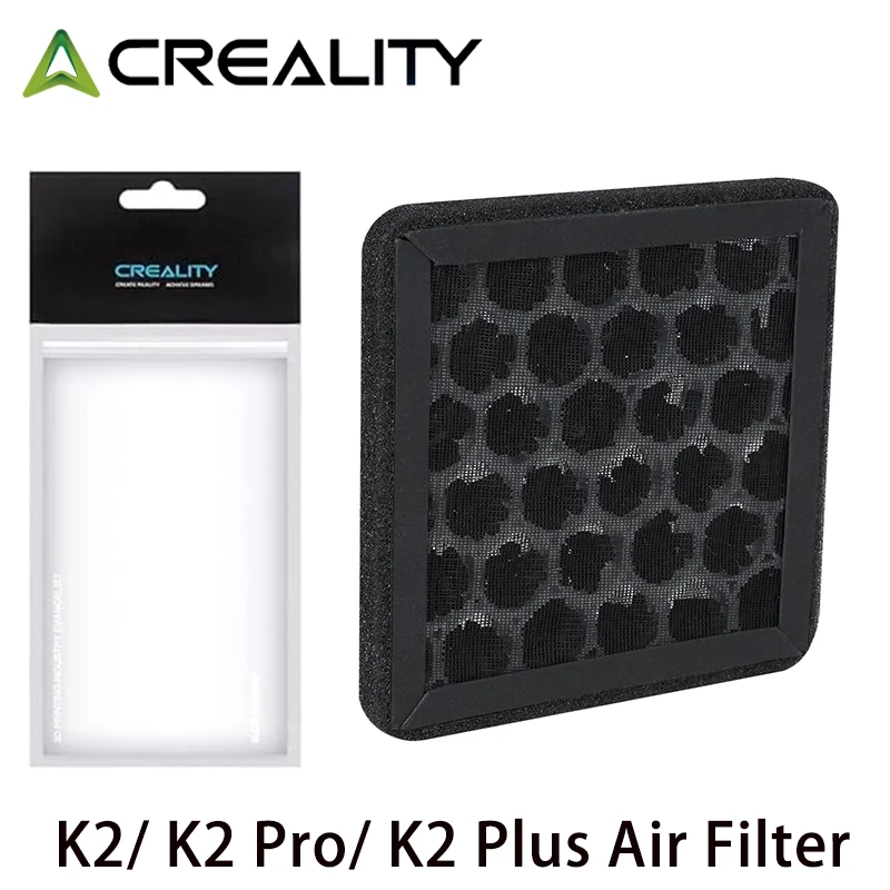 

﻿ Creality Original K2/K2 Pro/K2 Plus Air Filter 1/2pcs Upgrade Hepa Filter Replacement 101×101×10 3D Printer Accessories